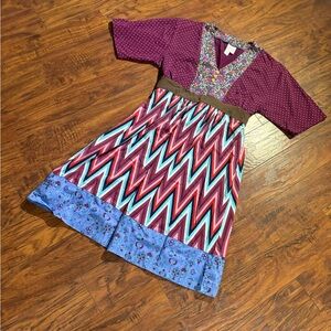 Matilda Jane women’s size L Paint By Number tie back dress